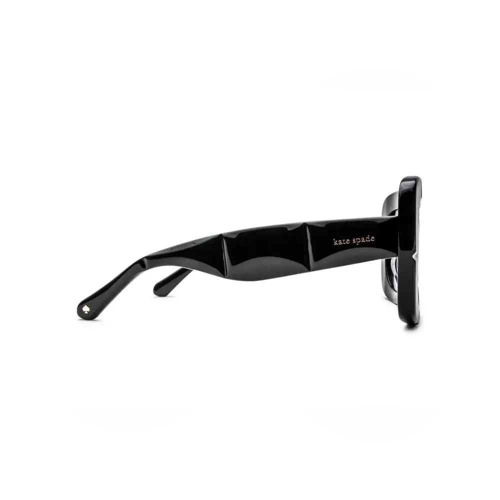 New Kate Spade JOSEY/G/S 8079O Black Oversized Square Sunglasses Authentic